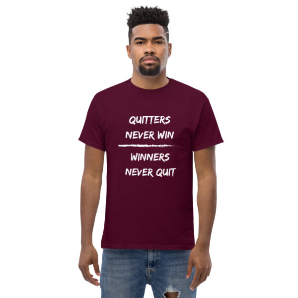 Quitters Never Win | Winners Never Quit - Men Size - Image 2